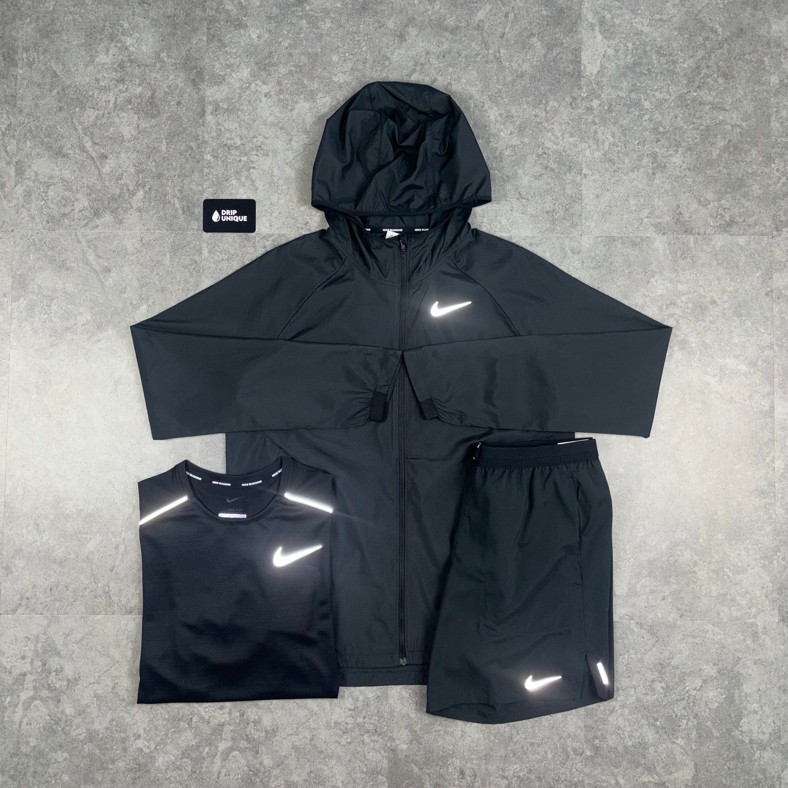 Nike Essential Windrunner Black Bundle dripuniqueuk