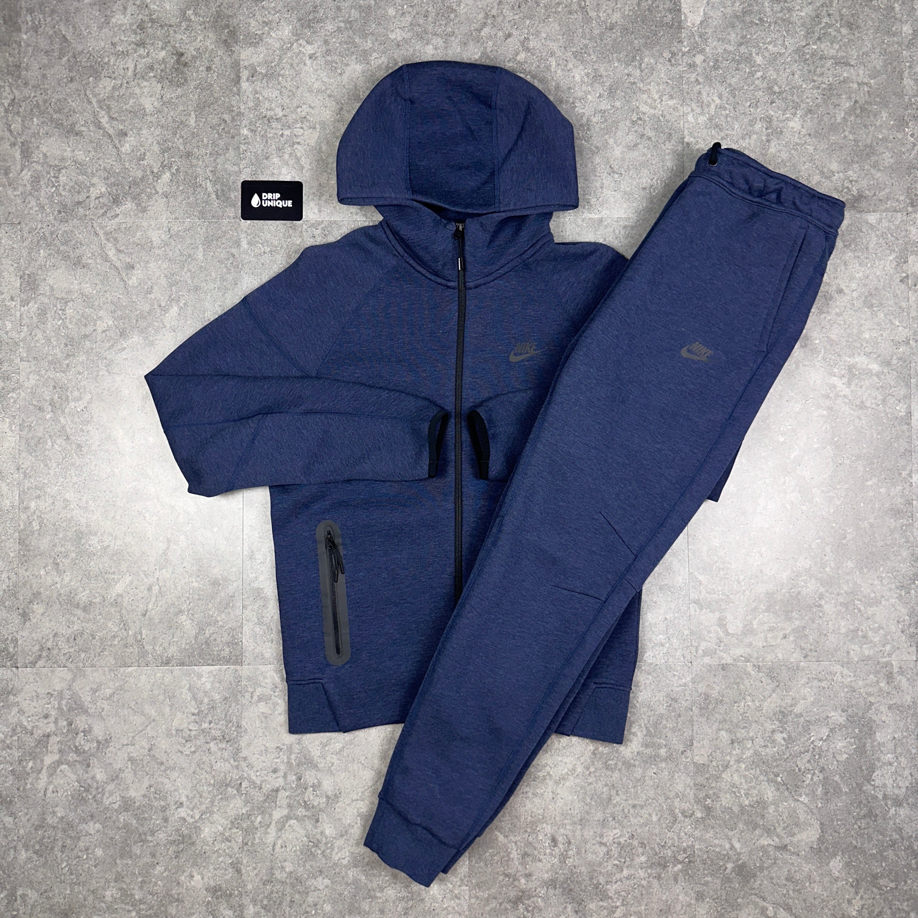 Nike Tech Fleece Set Navy dripuniqueuk