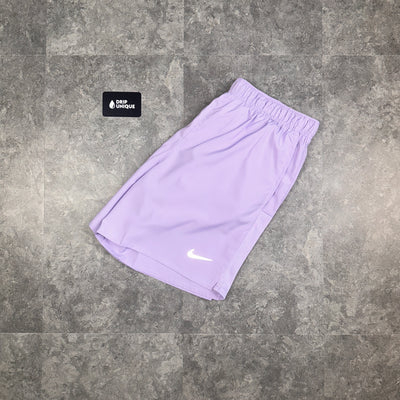 Men's Nike Dri-Fit Challenger Shorts 7" Lavender, dripuniqueuk