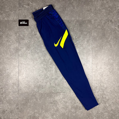 Men's Nike Dri-Fit Strike Pants in a Royal Blue colourway, dripuniqueuk