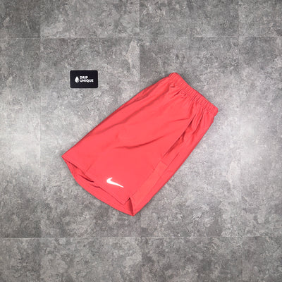 Men's Nike Dri-Fit Challenger Shorts 7" Adobe Red, dripuniqueuk