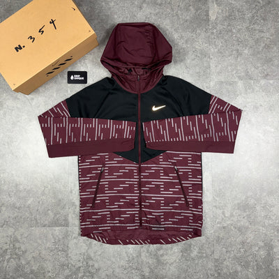 Nike Repel Running Division Flash Windrunner Jacket Maroon