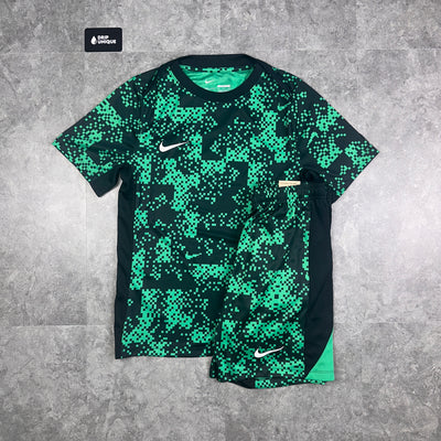 Men's Nike Dri-Fi Digital Print Green / Black Set, dripuniqueuk