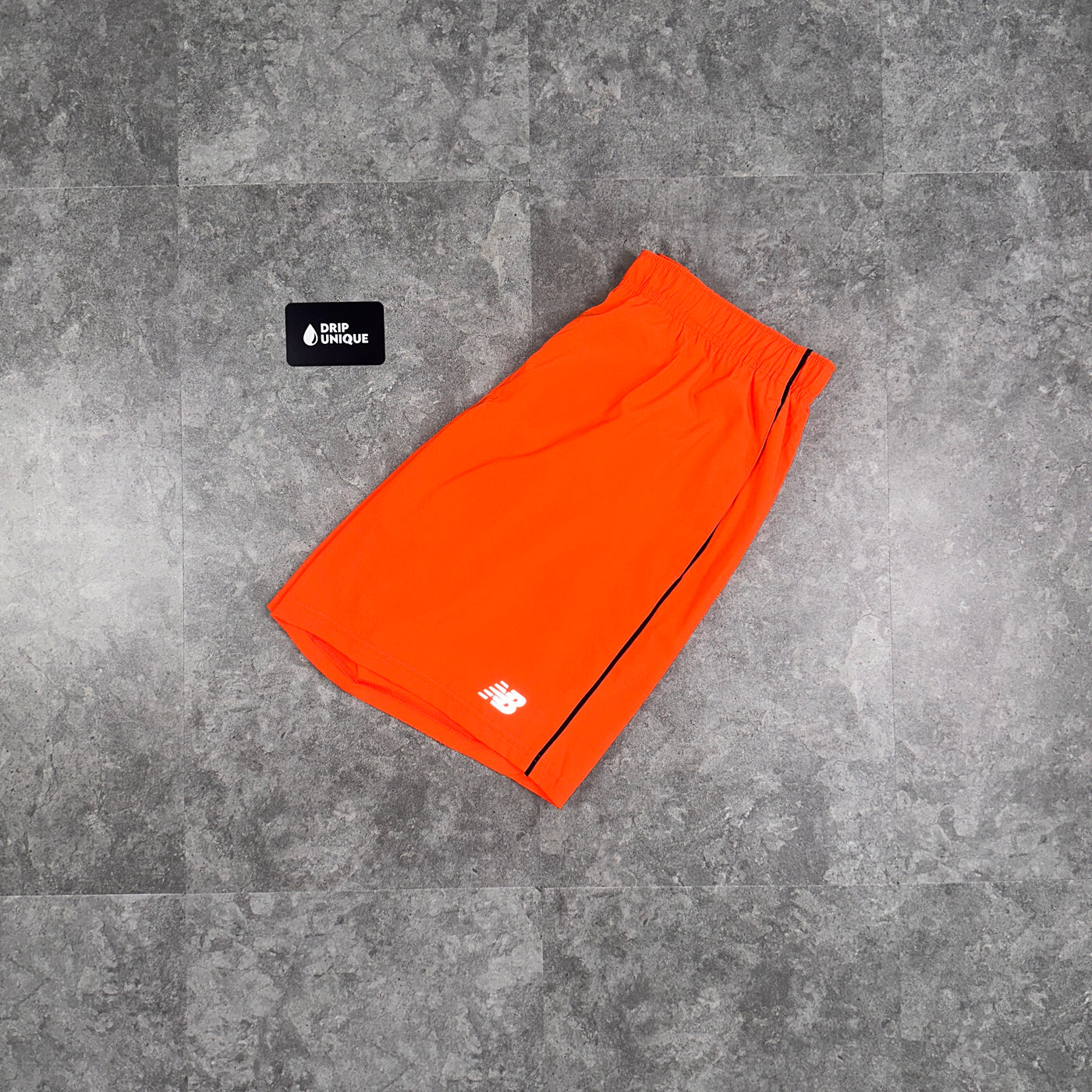 Men's New Balance Core Run Shorts 7” Orange, dripuniqueuk