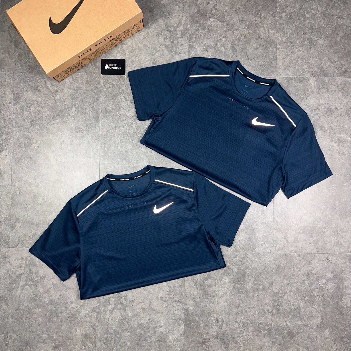 Nike Miler T-Shirt Armoury Navy