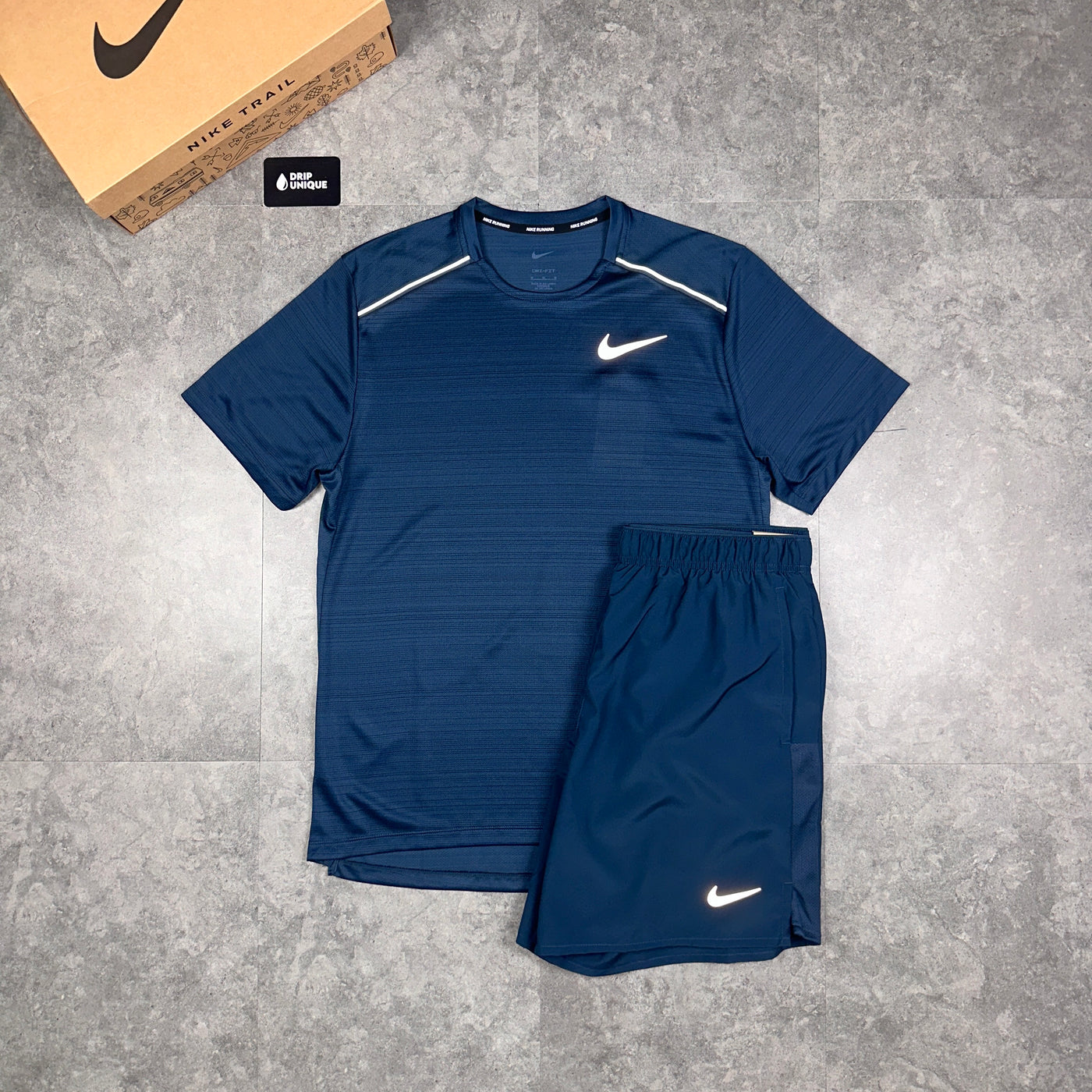 Nike Miler T-Shirt Armoury Navy