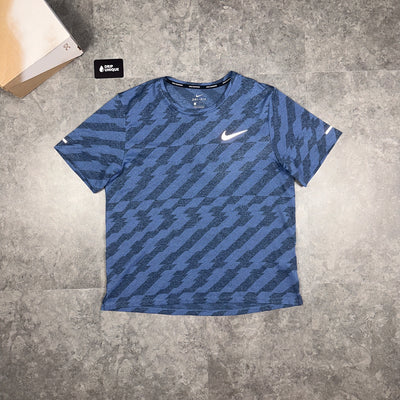 Men's Nike Jacquard Miler T-Shirt Blue, dripuniqueuk