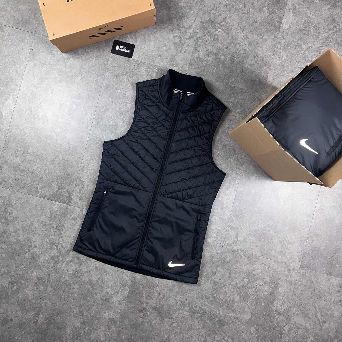 Nike Aerolayer ADV Gilet Black, Nike Windbreaker, dripuniqueuk