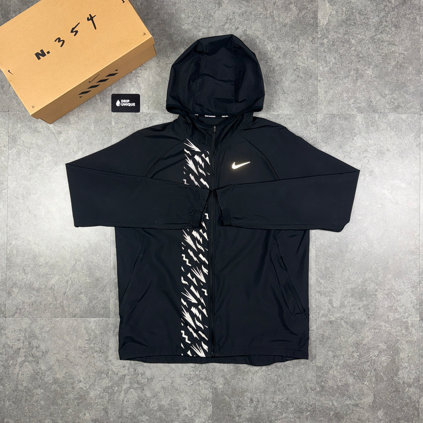 Nike Bolt Windrunner Jacket Black, Nike Windrunner, dripuniqueuk