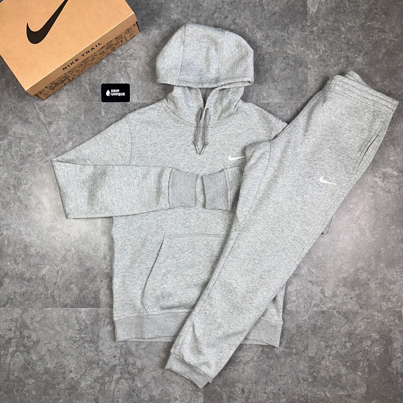 Nike Club Fleece Set Grey dripuniqueuk