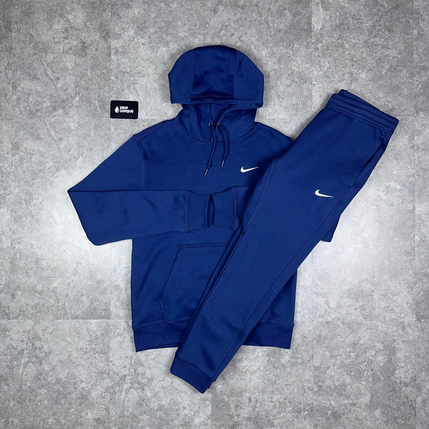 Nike Club Fleece Set Navy Blue, dripuniqueuk