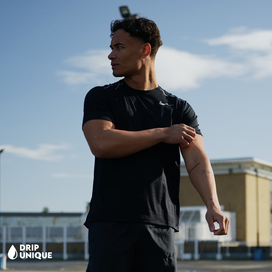 Nike Miler T-Shirt Black, Nike Miler Top, dripuniqueuk