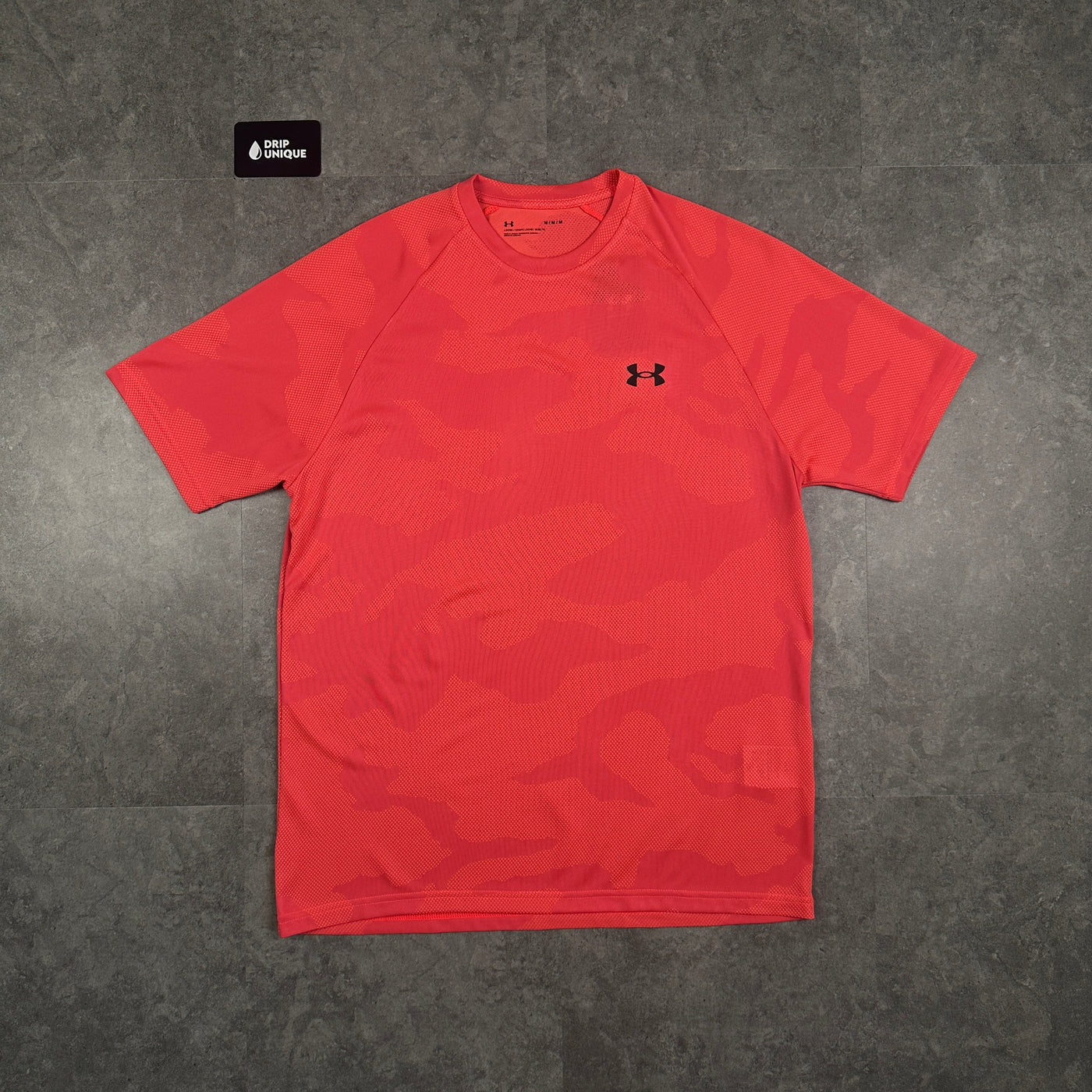 Men's Under Armour Jacquard T-Shirt Salmon, dripuniqueuk