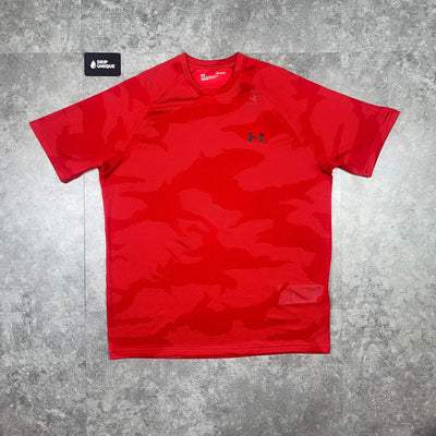 Men's Under Armour Jacquard T-Shirt in Red, dripuniqueuk